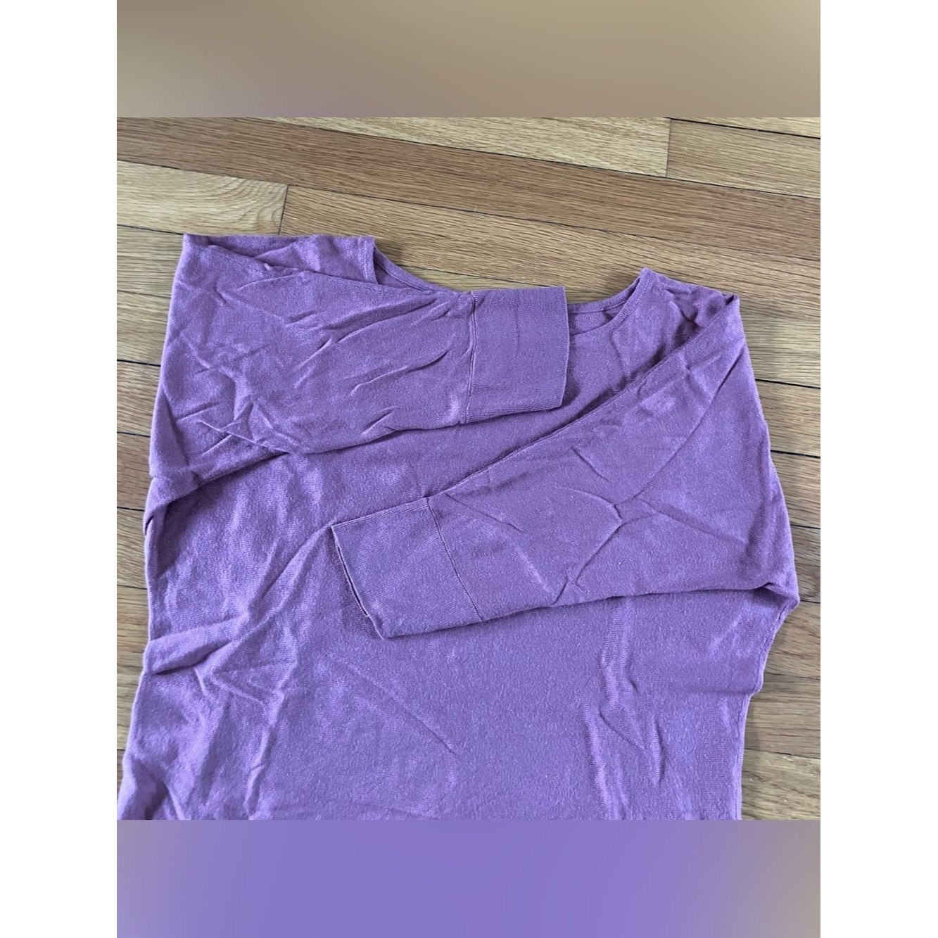 Peruvian Connection Dusty Pink Pima Cotton Modal Earthy Knit Dolman Top Medium — image 6 of 6